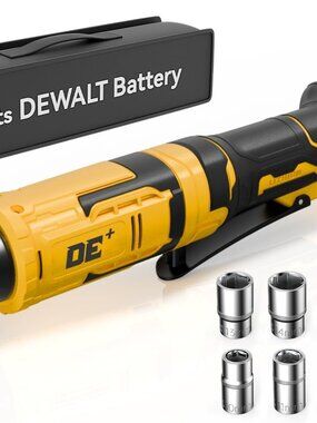 NEW 3 / 8 Cordless Ratchet Wrench Set for DEWALT 20V 88Ft-Lbs 0-550RPM Variable